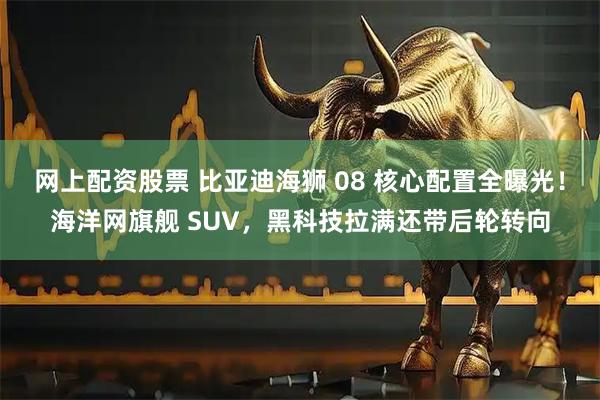 网上配资股票 比亚迪海狮 08 核心配置全曝光！海洋网旗舰 SUV，黑科技拉满还带后轮转向